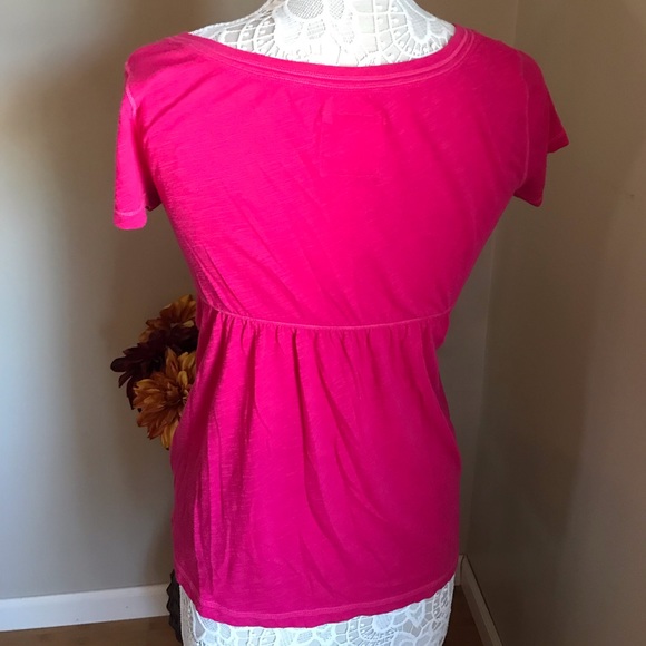 Hollister Hot Pink Fluttery Large Top 👚 - Picture 6 of 7